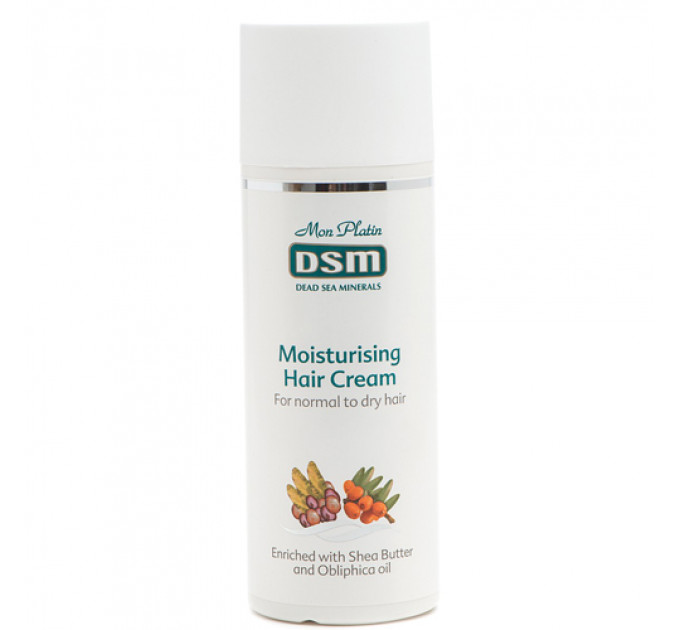 Mon Platin DSM Moisturizing and Nourishing Hair Cream with shea butter and obliphica oil увлажняющий крем для сухих и нормальных волос с маслом Ши и облепиховым маслом